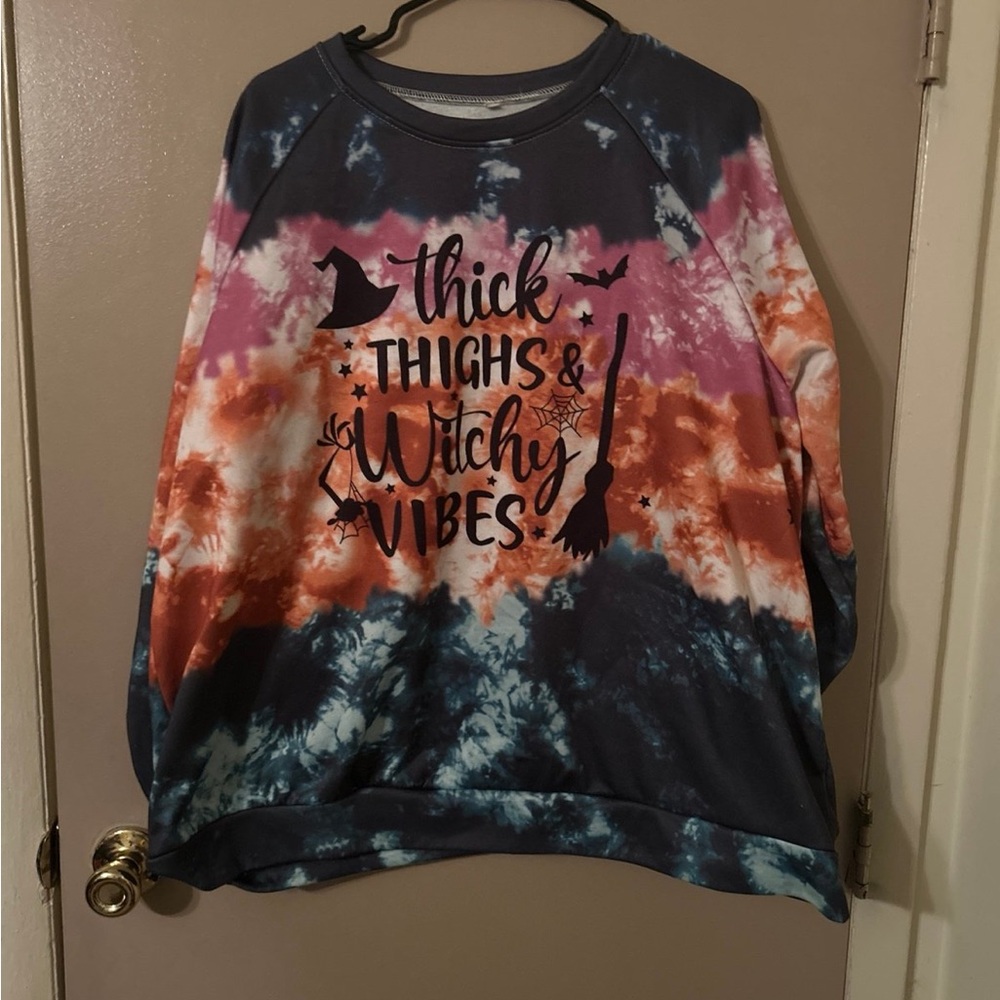 Tie-Dye Witchy Vibes Crew Neck Sweater